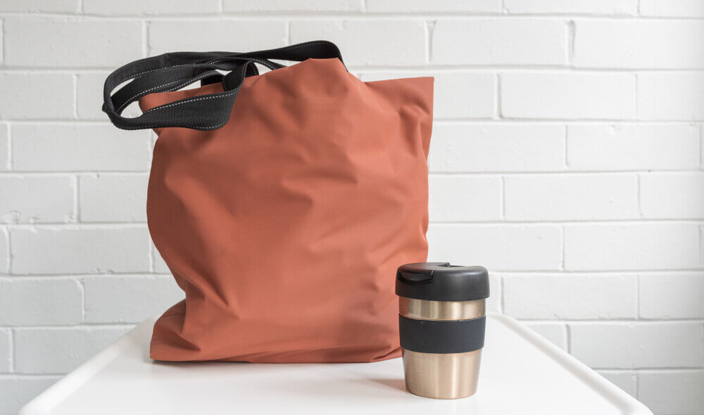 Own Reusable Shopping Bags & Resuable Coffee Cup