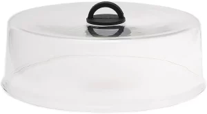 Microwave Tall Glass Plate Cover  Splatter Guard Lid with Easy