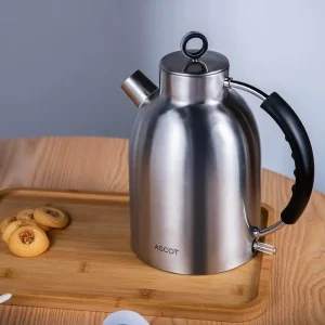Ascot borosilicate glass & stainless-steel electric kettle (designed in  Denmark, made in China): Lead-free & Mercury-free in all accessible  components